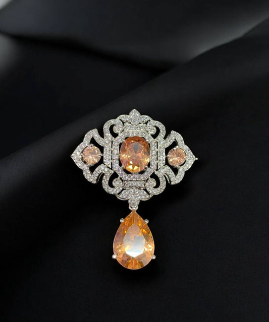 AD Kundan  Brooch |  Brooch Pin | Indian Jewelry