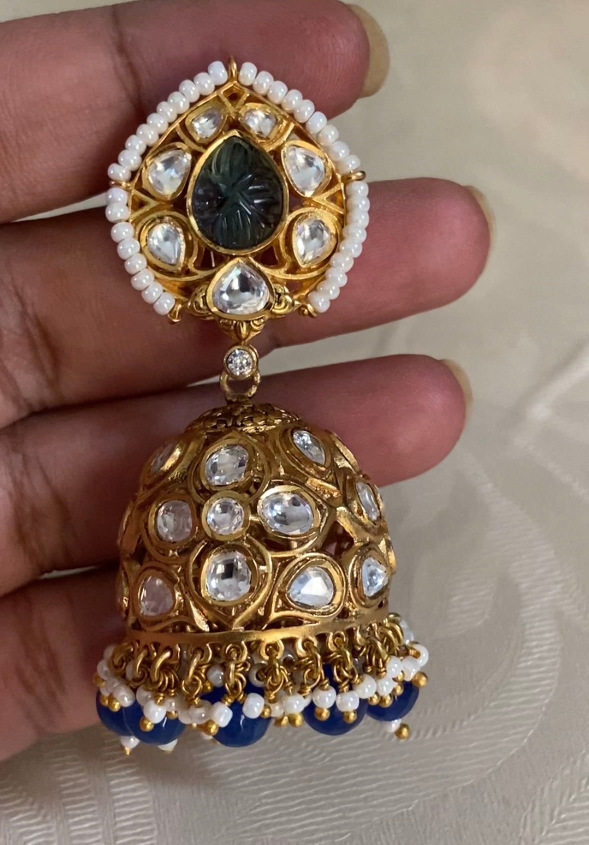 Kundan jumki| Indian traditional jewelry