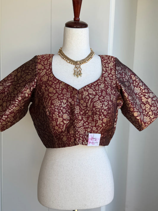 Banaras Brocade Blouse | Saree blouses in USA | Boutique blouses