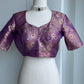 Purple brocade blouse | Saree blouses in USA