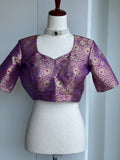 Purple brocade blouse | Saree blouses in USA