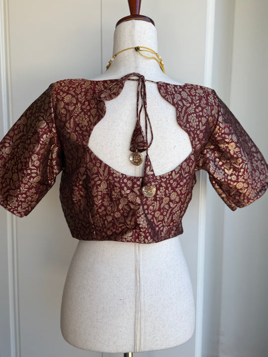 Banaras Brocade Blouse | Saree blouses in USA | Boutique blouses