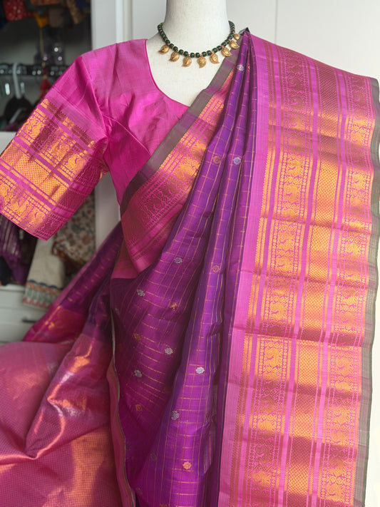Handloom Gadwal Pattu Saree | Indian Traditional Saree | Handloom Saree
