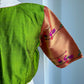 Pure Rawsilk blouse with semi paithani sleeves | Saree blouses in USA