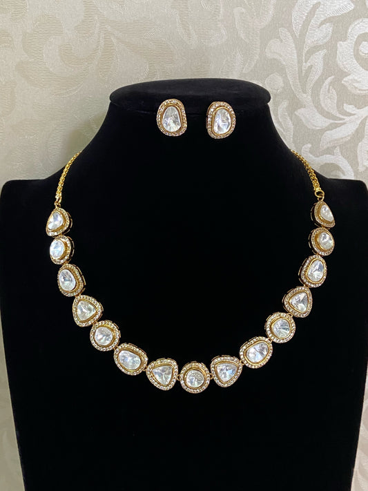 Kundan necklace | Simple Indian jewelry | Contemporary jewelry