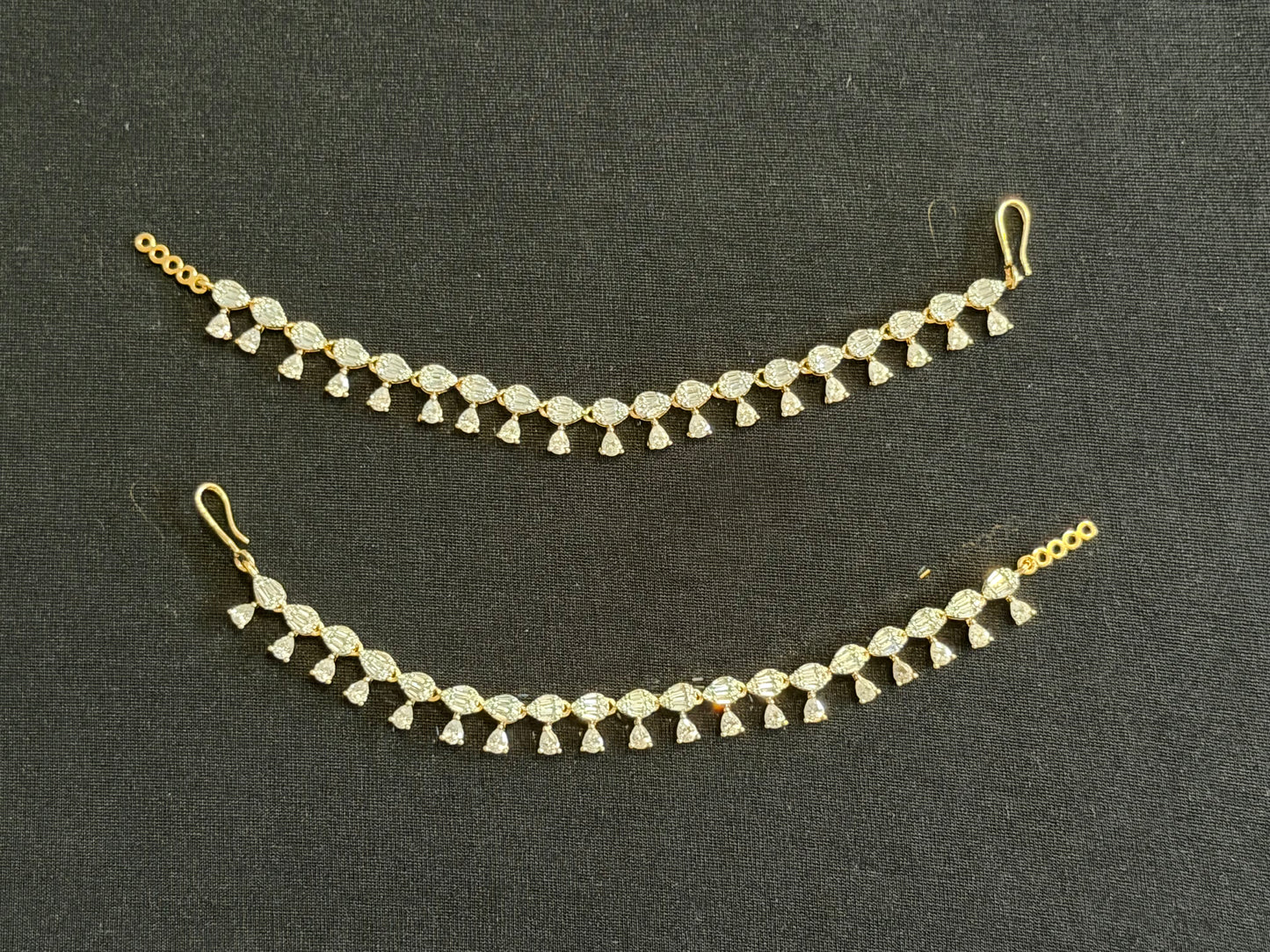 AD Champaswaralu | Indian Ear Chains | Hair accessories