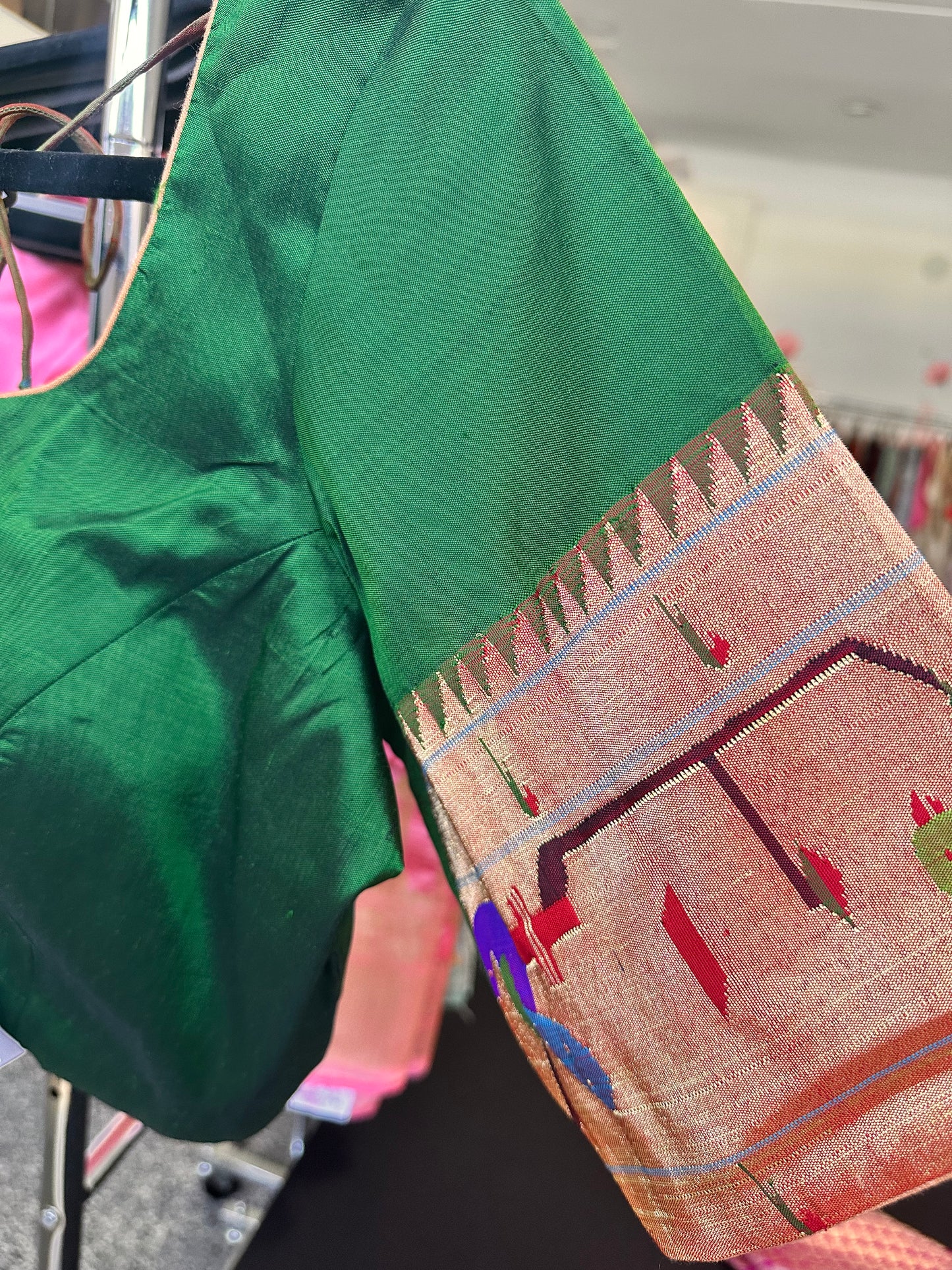 Handloom Paithani blouse | mulberry silk blouse | Pure Paithani blouse