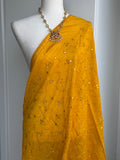 Chanderi Embroidered Dupatta | Mirror Work Dupatta | Party Wear Dupatta