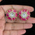 Moissanite Floral Studs | Indian Earrings