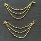 3Line Pearl Ear chains | Hair accessories | Champaswaralu