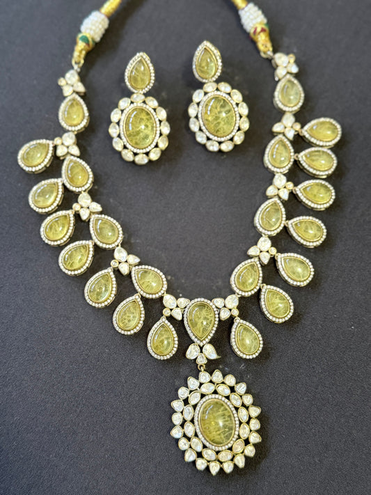Polki Kundan Necklace Set | Latest Indian Jewelry | Bollywood Jewlery In USA