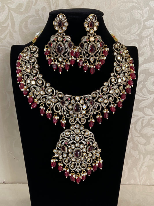 Grand Victorian necklace set | Latest Indian jewelry | Indian jewelry in USA