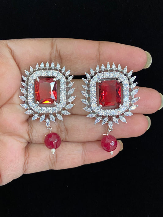 Diamond look ad earrings | Indian earrings