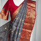 Handloom Chanderi pattu saree | Pattu saree with blouse