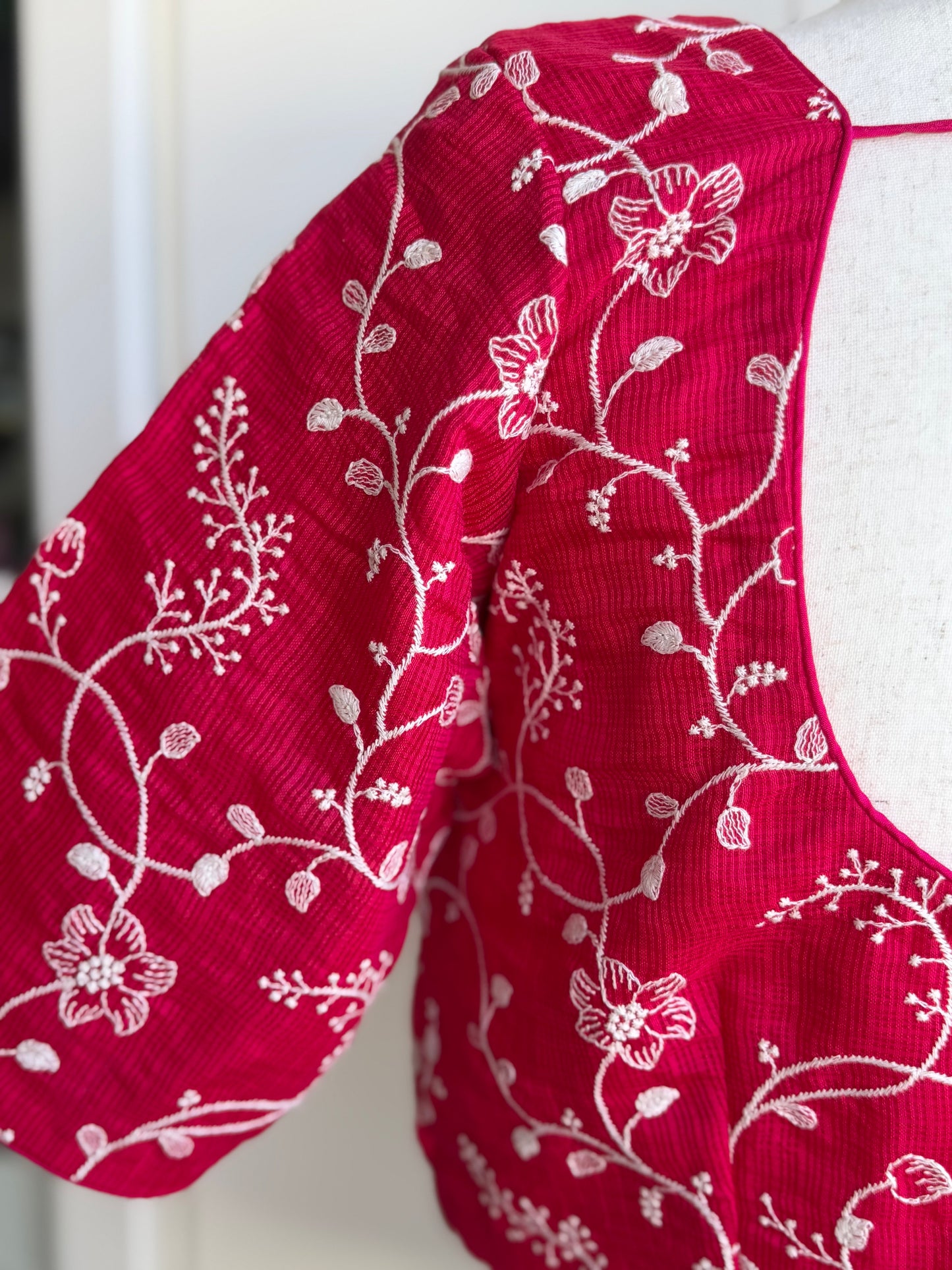 Thread Embroidery Blouse | Custom Blouse