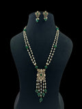 Double Line Kundan Pendant Pearl Mala | Pearl Necklace | Indian Necklace