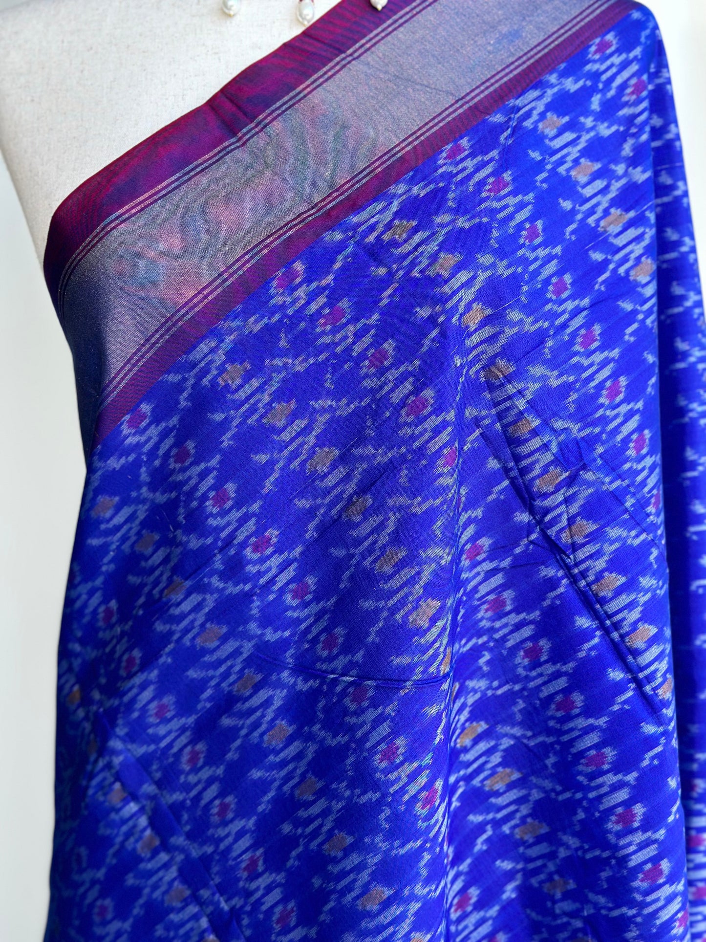 Ikkat silk dupatta | Handloom dupatta