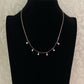 Rose gold mangalsutra | Simple black beads