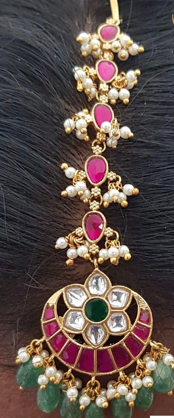 Jadau Kundan Maang Tikka | Traditional Maang Tikka | Gift Idea