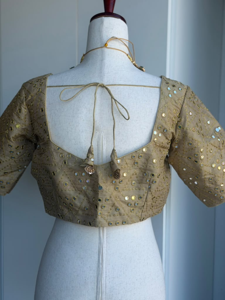 Mirror Work Embroidery  Blouse | Saree Blouse In USA