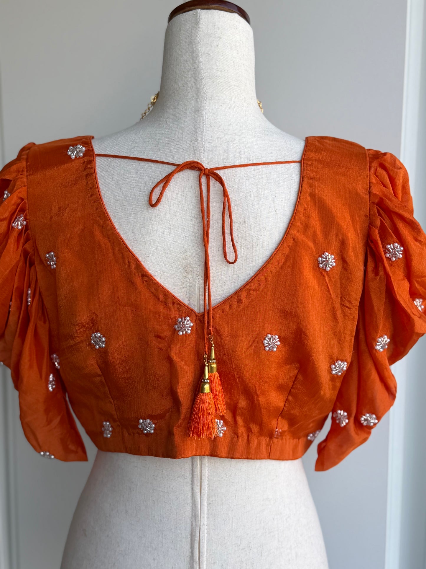 Georgette Embroidery Blouse | Custom Blouse