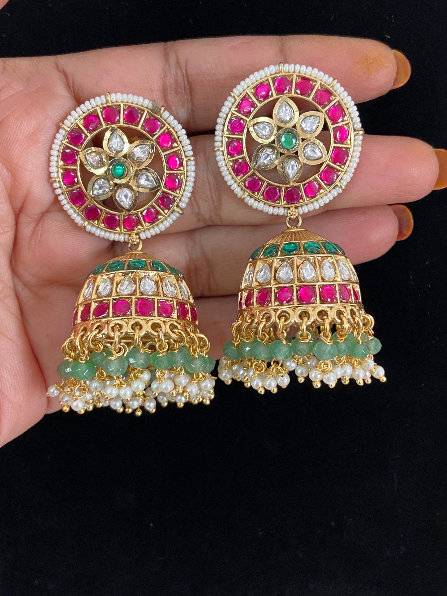 Antique premium Jumkis | Indian Traditional Earrings | Gift Idea
