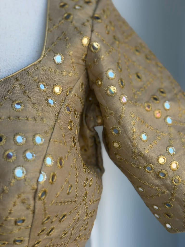 Mirror Work Embroidery  Blouse | Saree Blouse In USA