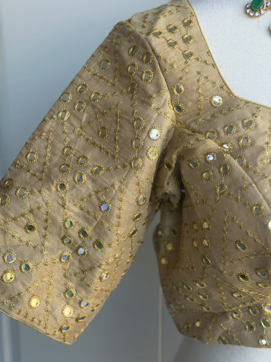 Mirror Work Embroidery  Blouse | Saree Blouse In USA