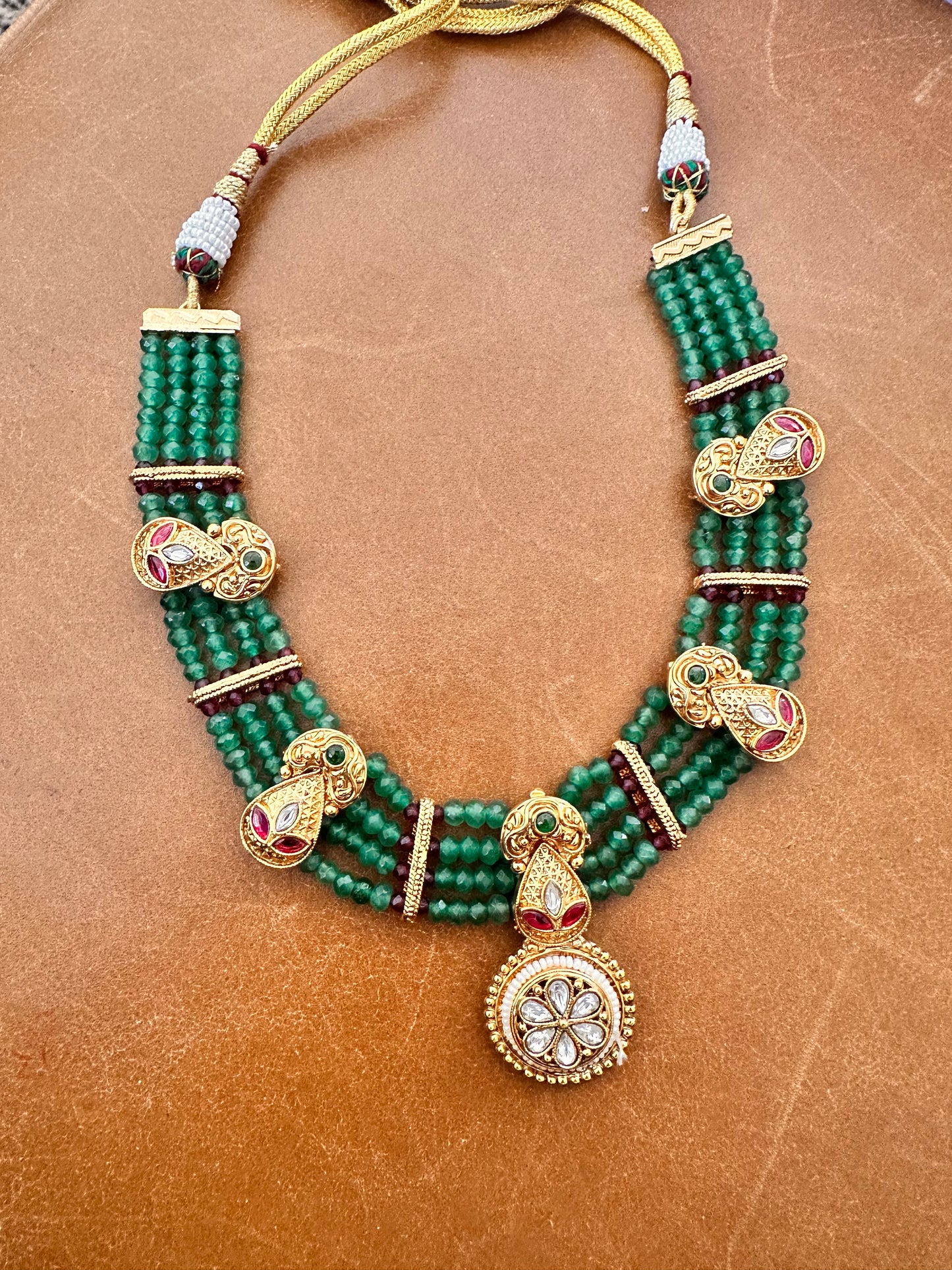 Antique necklace set | Indian traditional jewelry