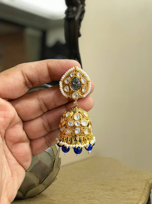 Kundan jumki| Indian traditional jewelry