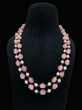 Two Layered Beads & Pearl Mala | Indian Beads Jewelry