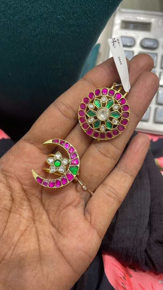 Jadau Kundan Surya Chandra | Hair accessories | indian Traditional Jewelry