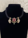 Jadau Kundan black thread mangalsutra |