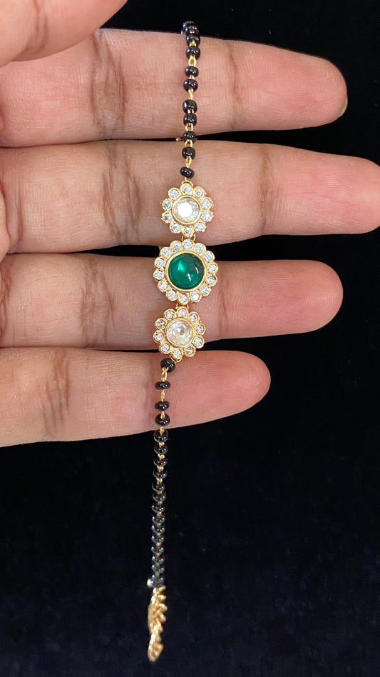 Black beads bracelet | Mangalsutra bracelet