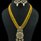 Victorian Polki Kundan Pendant Beads Nacklaces