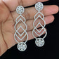 Contemporary earrings | Diamond look alike earrings