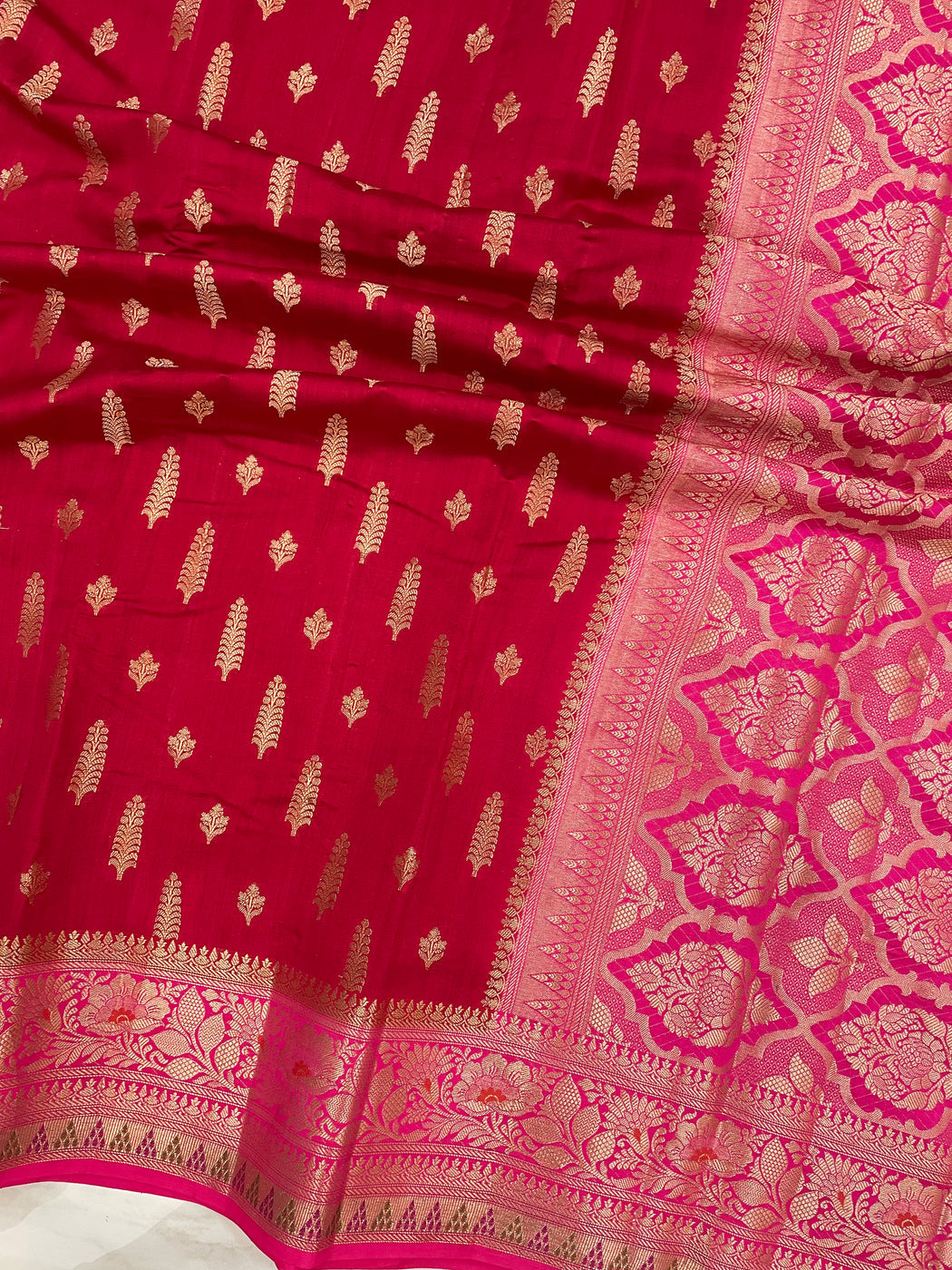 Pure Chiniya Silk Saree