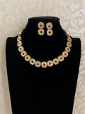 Polki stones necklace | Simple necklace