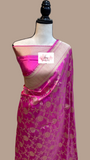 Pure Katan silk jaal saree