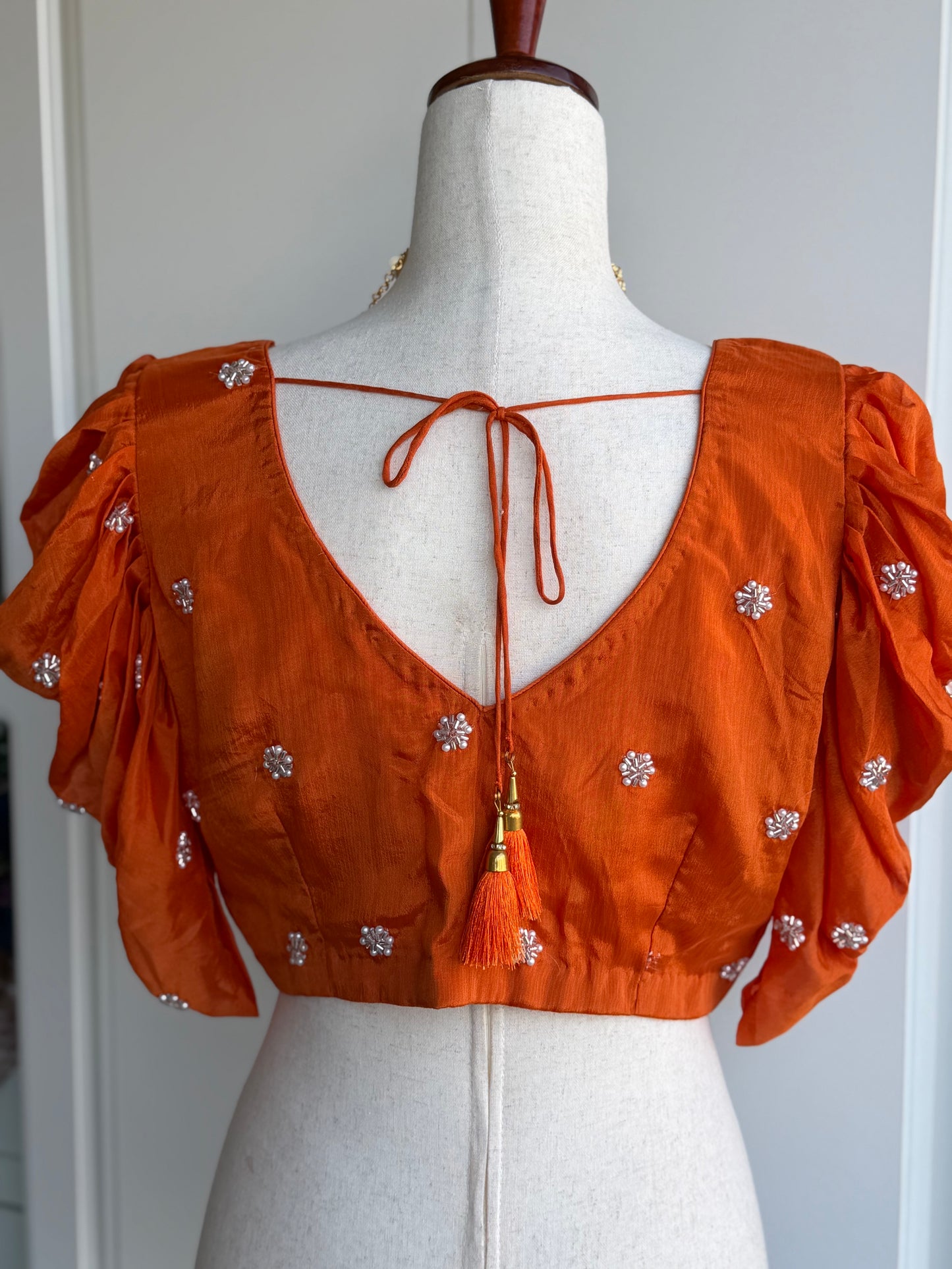 Georgette Embroidery Blouse | Custom Blouse