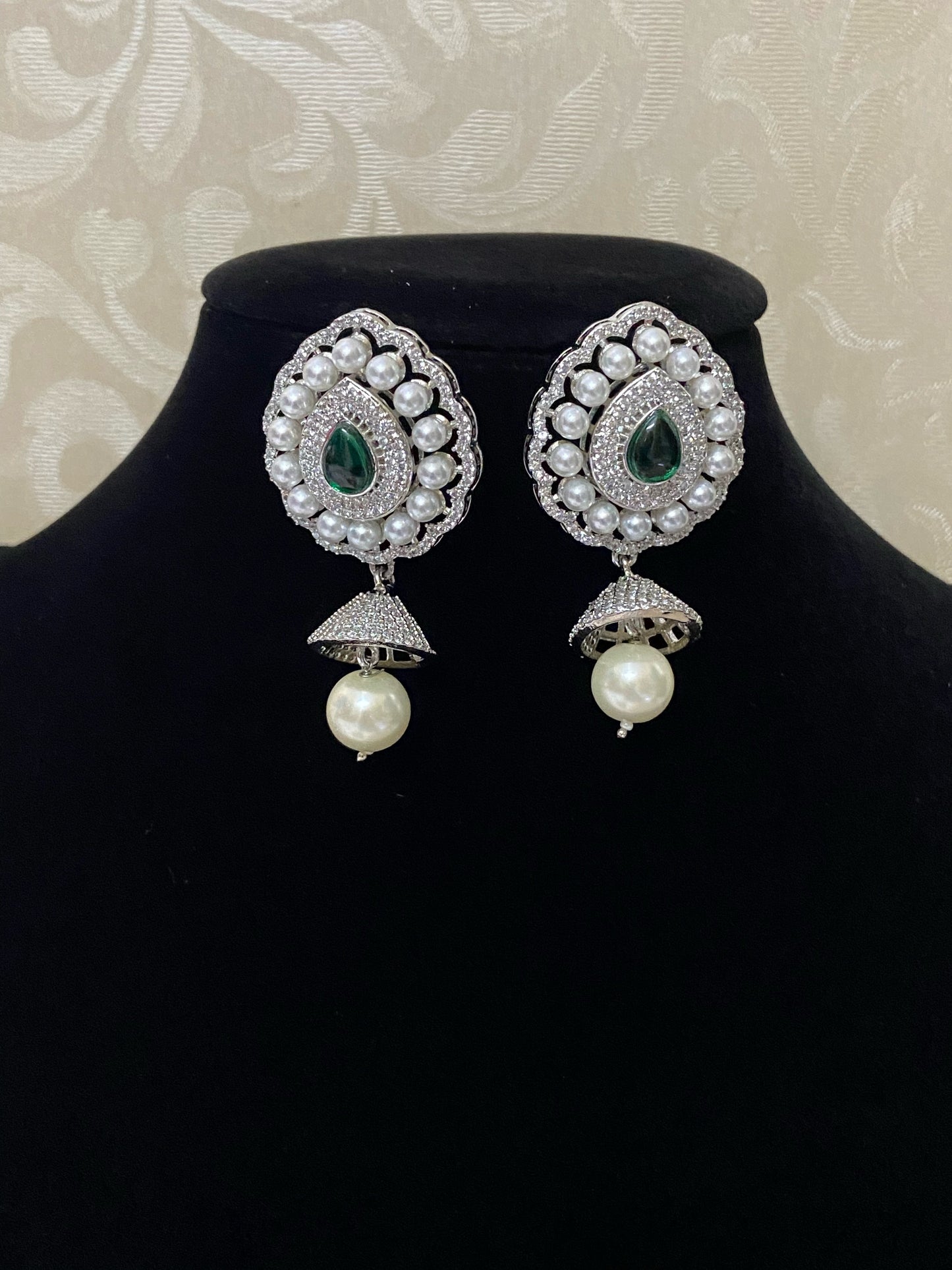 Diamond look alike earrings