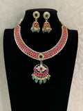 Jadau Kundan Necklace With Jumkis | Indian Necklace