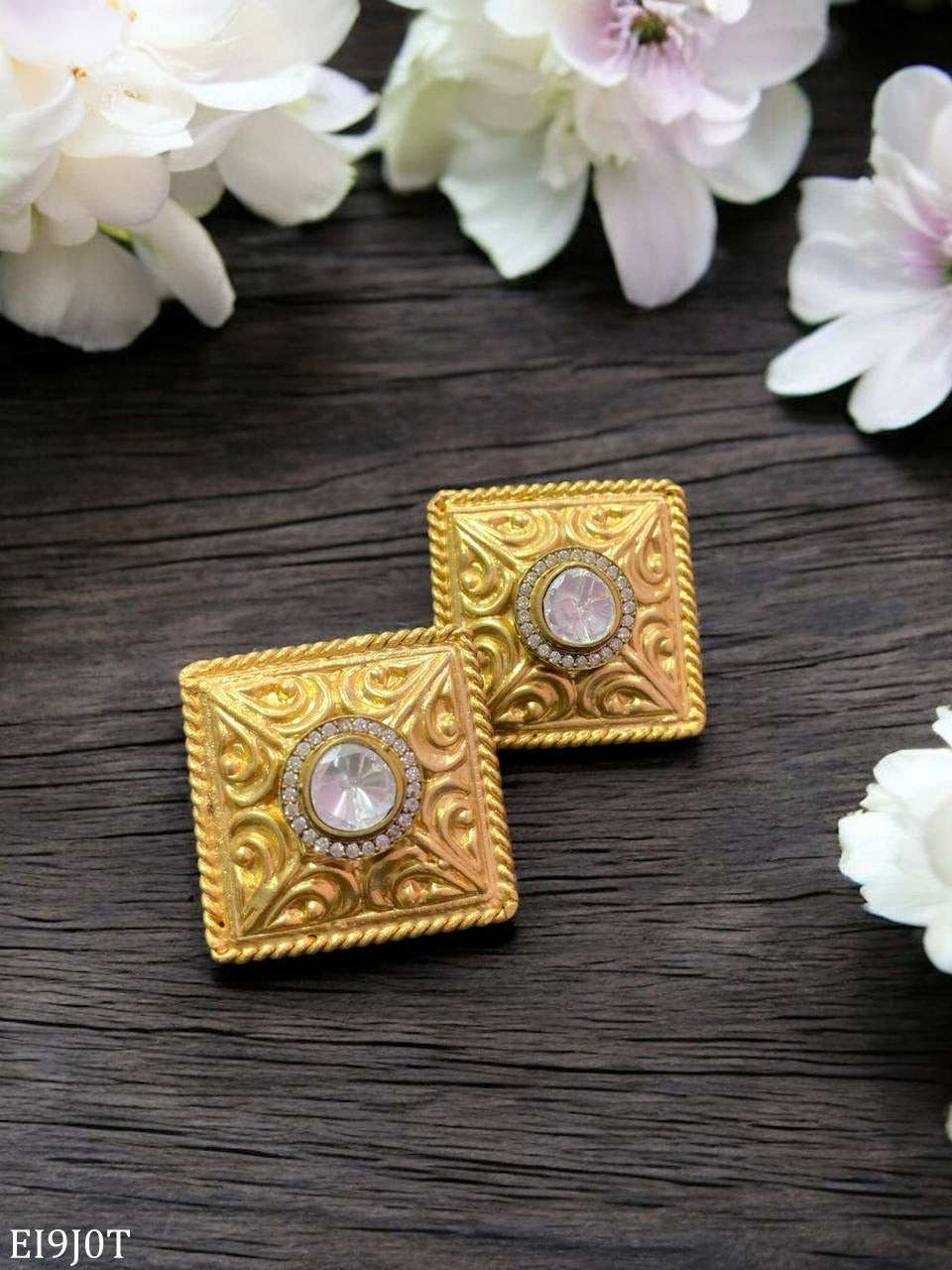 Square Stud Earrings