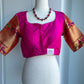 Pure Rawsilk blouse with semi paithani sleeves | Saree blouses in USA