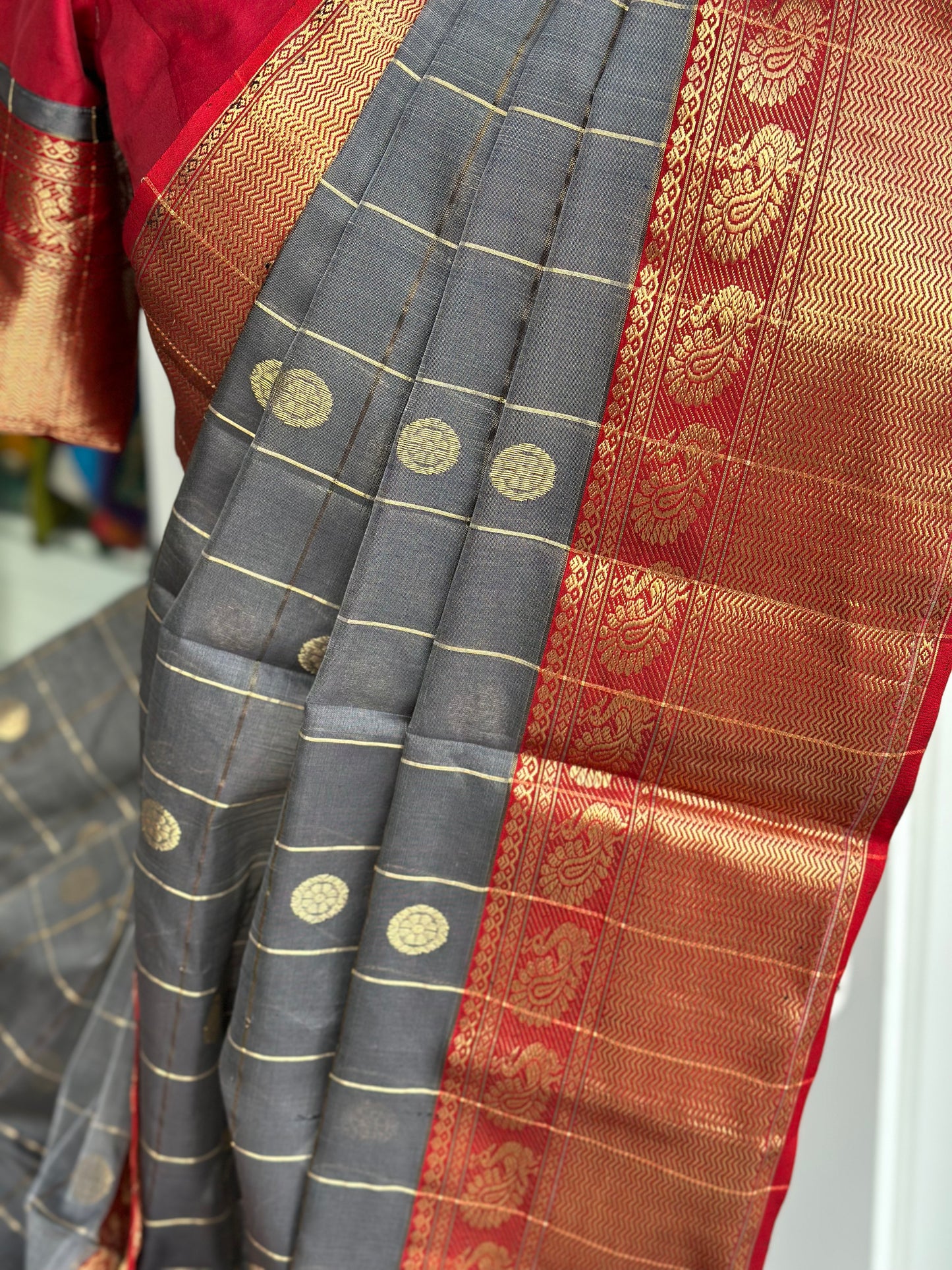 Handloom Chanderi pattu saree | Pattu saree with blouse