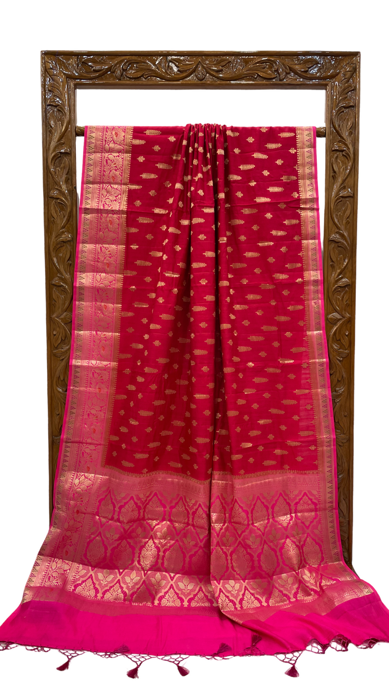 Pure Chiniya Silk Saree