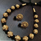 Antique Nakshi Balls Thread Necklace With Studs | Handmade Necklace | Mangalsutra