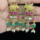 Jadau Kundan earrings | Indian jewelry