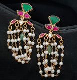 Jadau Kundan Earrings | Light weight earrings