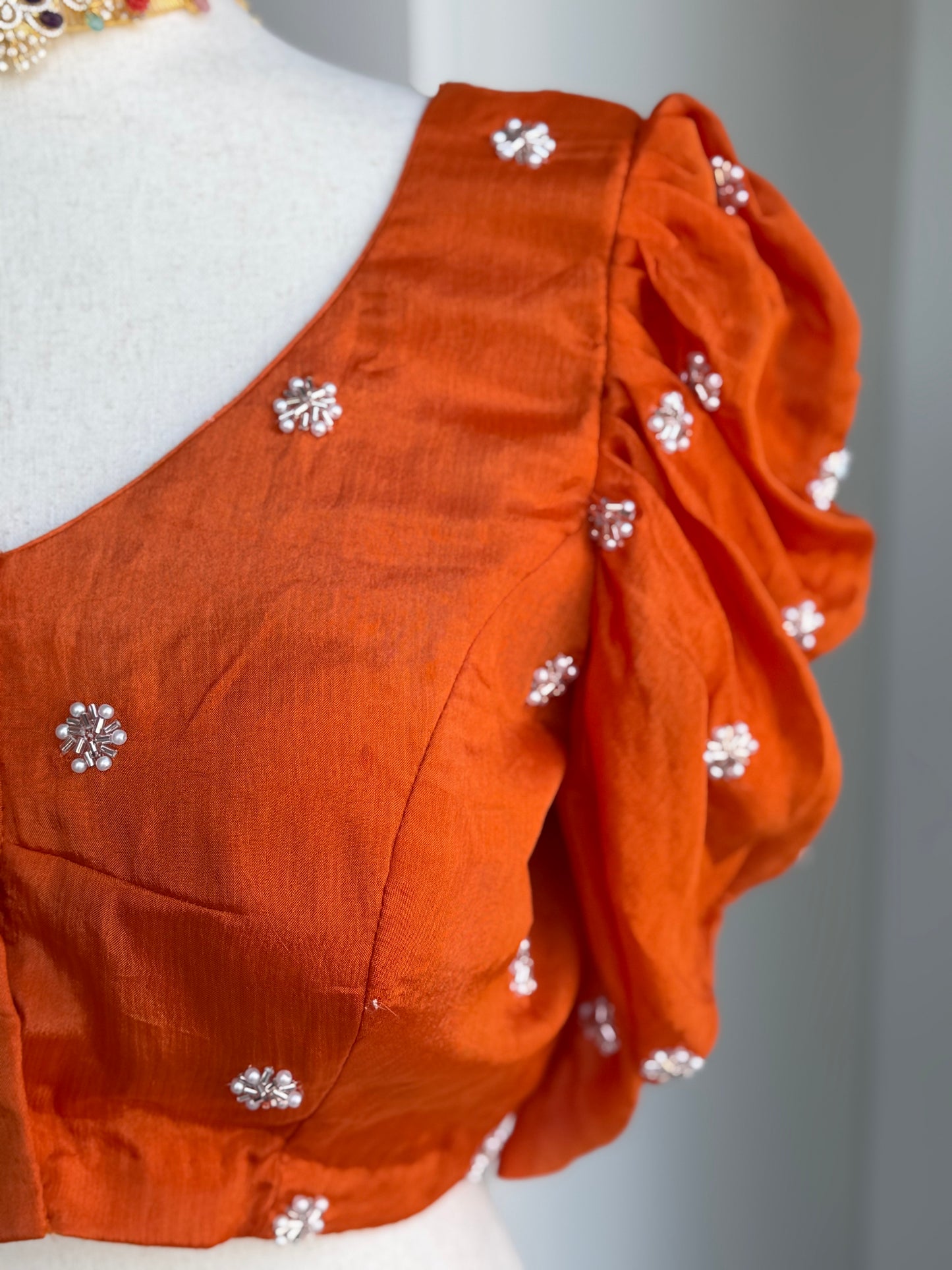 Georgette Embroidery Blouse | Custom Blouse